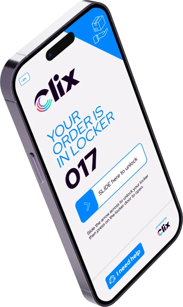 Clix Smart Locker phone app